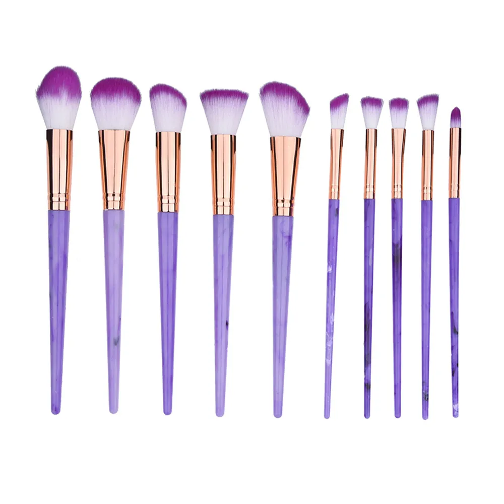 10PCS Make Up Foundation Eyebrow Professional Makeup Brushes Set 10PCS Make Up Foundation Eyebrow Professional Makeup Brushes Set