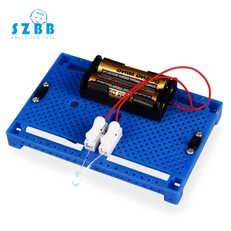 

SZ STEAM DIY Corridor Scientific Experiments toys Double Control Lights Model Kits Making Assemble Toys for Kids SZ3388