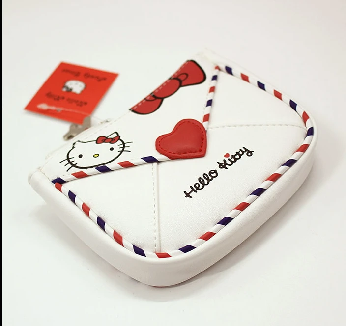 Hello kitty ПВХ дорожная косметичка Последняя мода красный и белый Классические винтажные Конверты в