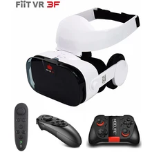 Fiit 3F VR гарнитура виртуальной реальности+ геймпад 3D VR очки для Iphone X 8 LG Xiaomi sony смотреть фильмы видео захватывающие очки