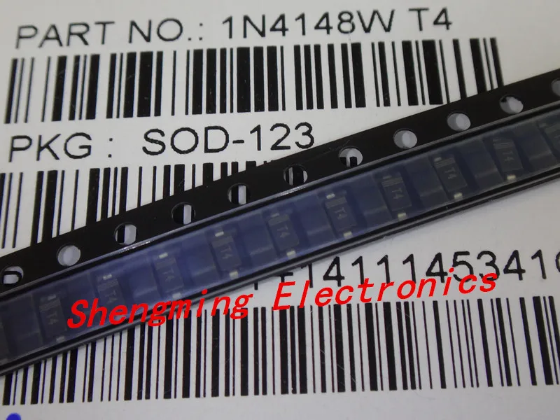 100 шт. 1206 1N4148W T4 1N4148 IN4148 SOD-123 переключающие диоды | Электронные компоненты и