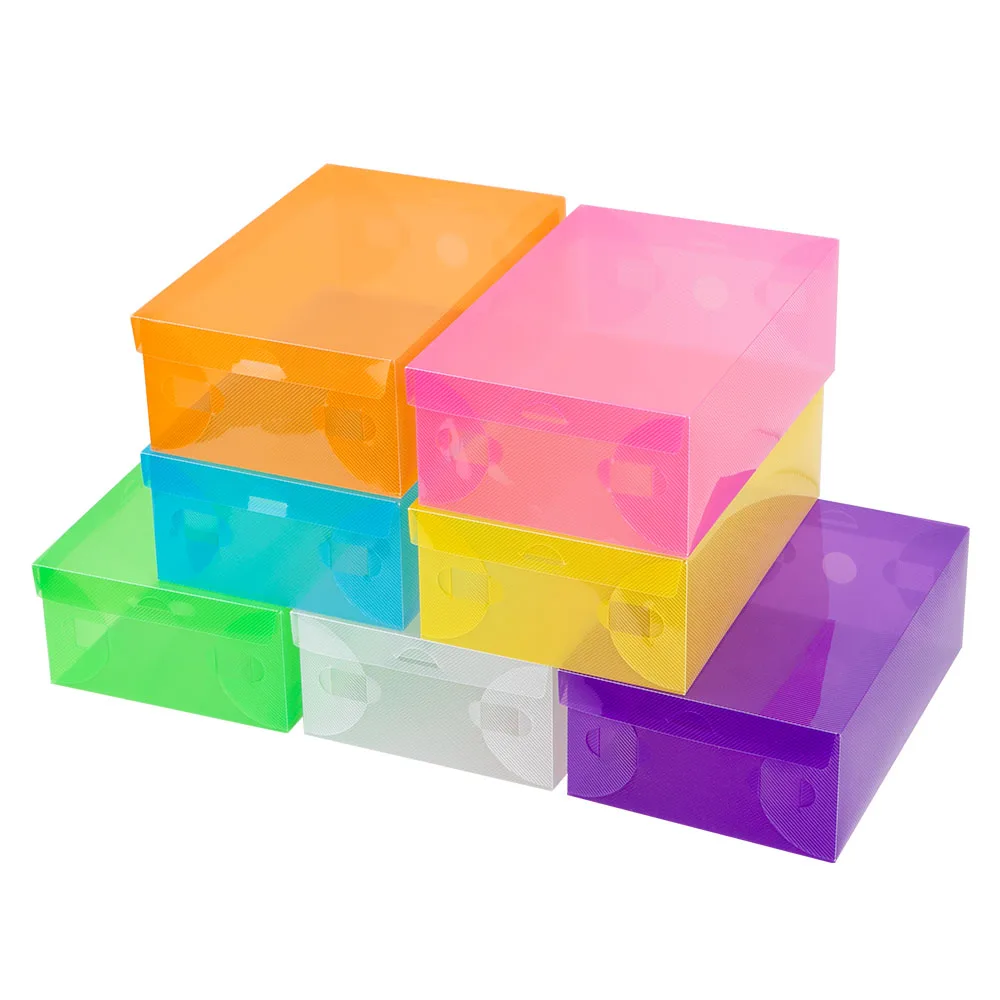 New Arrival Shoe Organizer Drawer Transparent Plastic Shoe Storage Box Rectangle PP Thickened Shoes Organizer Drawer Shoe Boxes