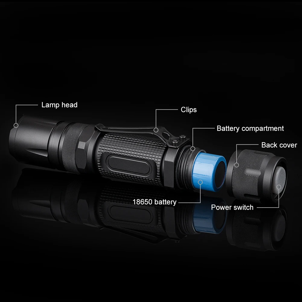 Мини фонарик 3800 лм светодиодный 18650 3 режима переключения|waterproof lantern|flashlight 3800mini