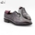 Cie-zapatos de vestir con punta cuadrada para hombre, calzado de cuero de Becerro, genuino, color gris, oxford, OX725