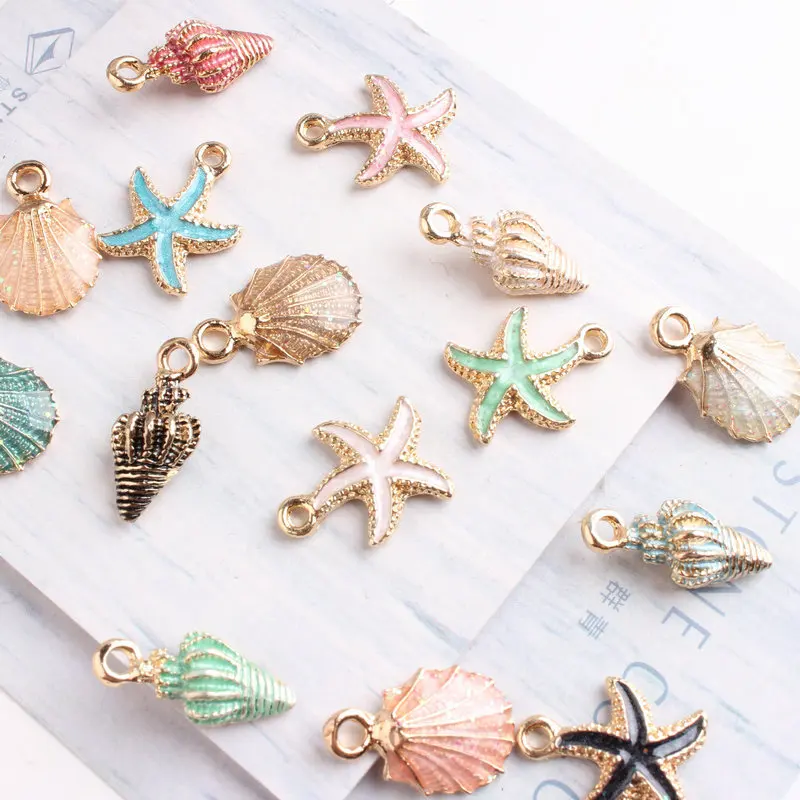 Разноцветные эмалированные подвески для браслета 10 шт.|jewelry accessories|accessories diydiy jewelry