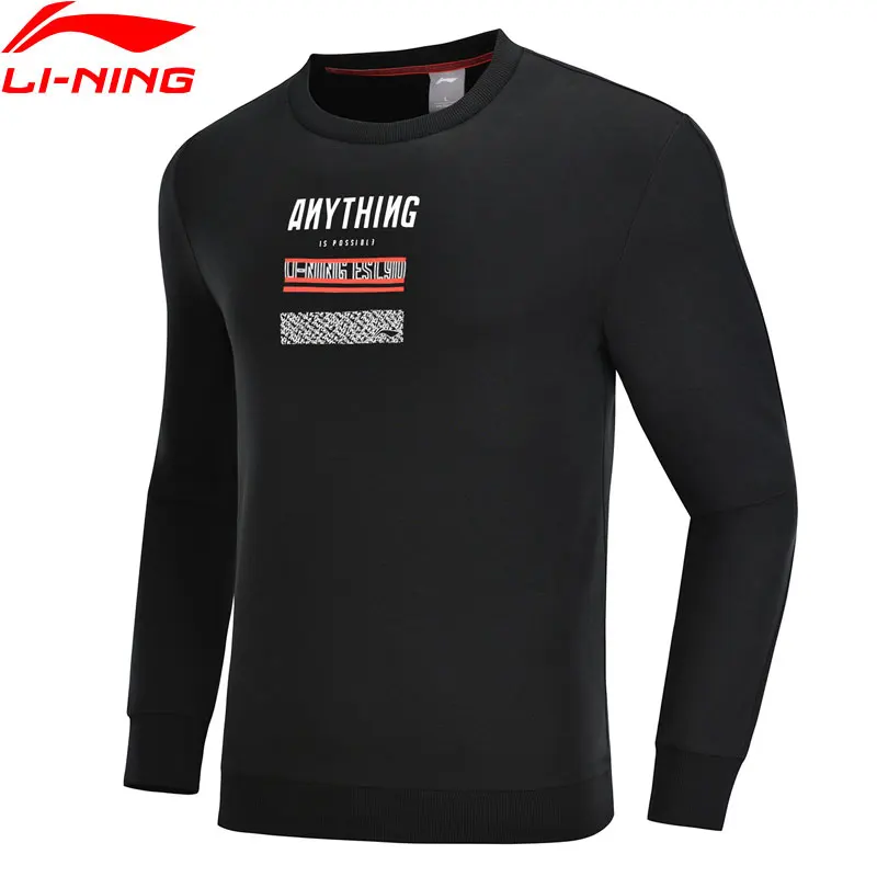 

(Clearance)Li-Ning Men The Trend Sweater Regular Fit Comfort 87% Cotton 13% Polyester LiNing Sports Sweater Tops AWDN755 MWW1431