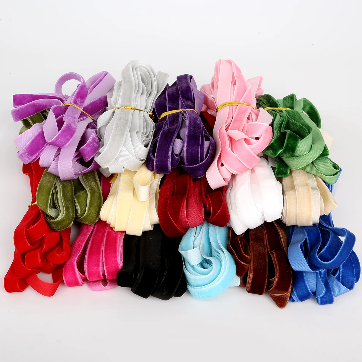 

5yard/lots 10mm 16 Color High Quality Velvet Ribbon Wedding Party Handmade DIY Bow Gift Box Packaging Accessories