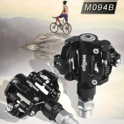 Wellgo M094B-9/1" SPD Shimano Cleat совместимые герметичные подшипники педали-черный