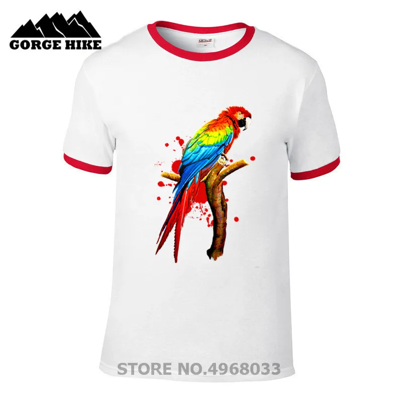 Индивидуальная Мужская футболка haida Parrot Pet Macaw с экзотическими птицами