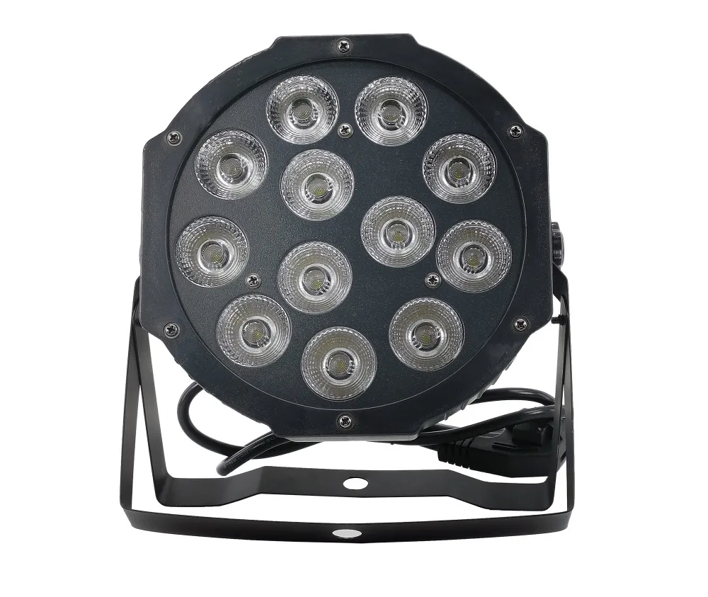 12x12 Вт led Par огни RGBW/RGBWA UV 4в1/6в1 плоский par led dmx512 Дискотека освещение Профессиональный Сценический dj оборудование