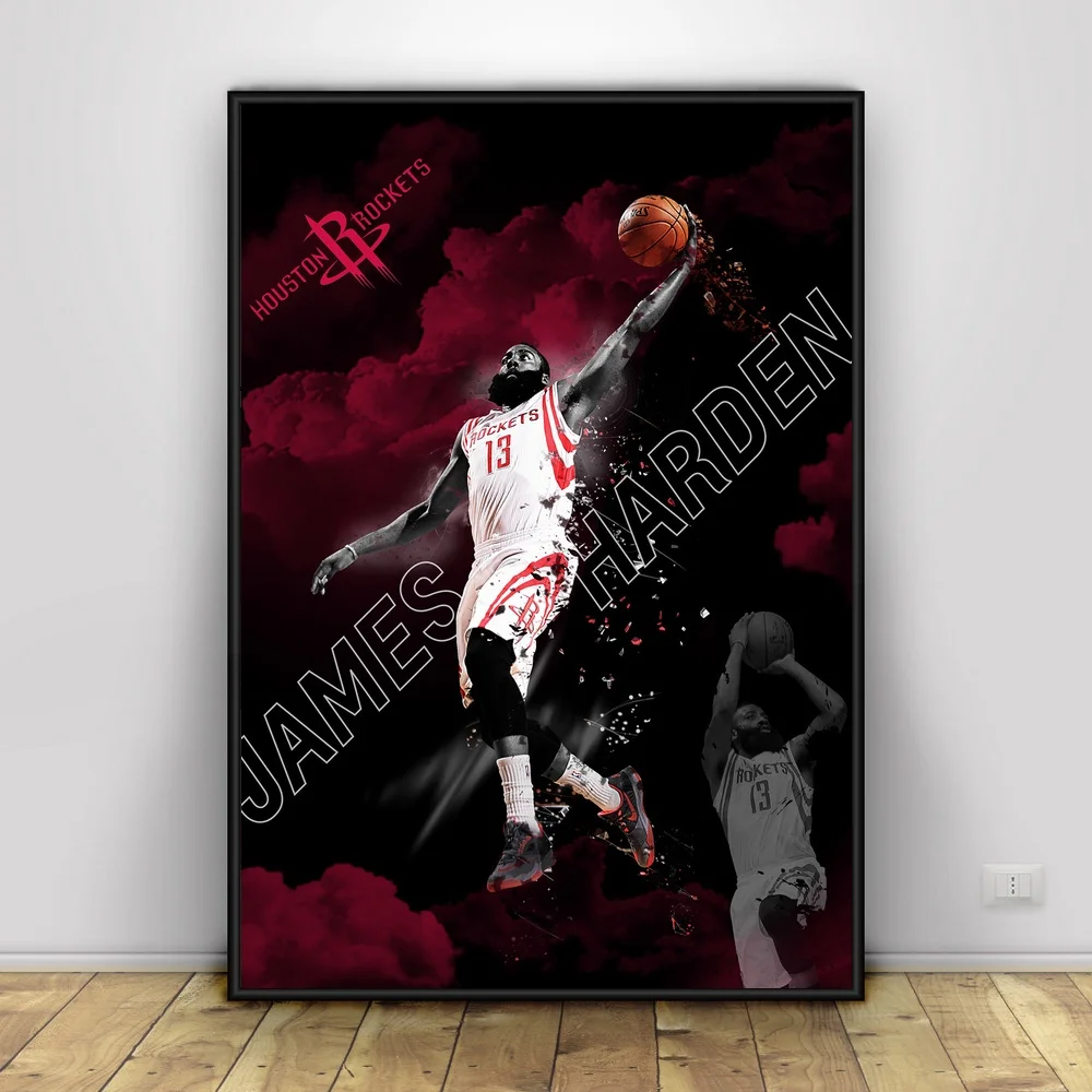 

James Harden Art Silk Poster Wall Decor 12x18 24X36Inch