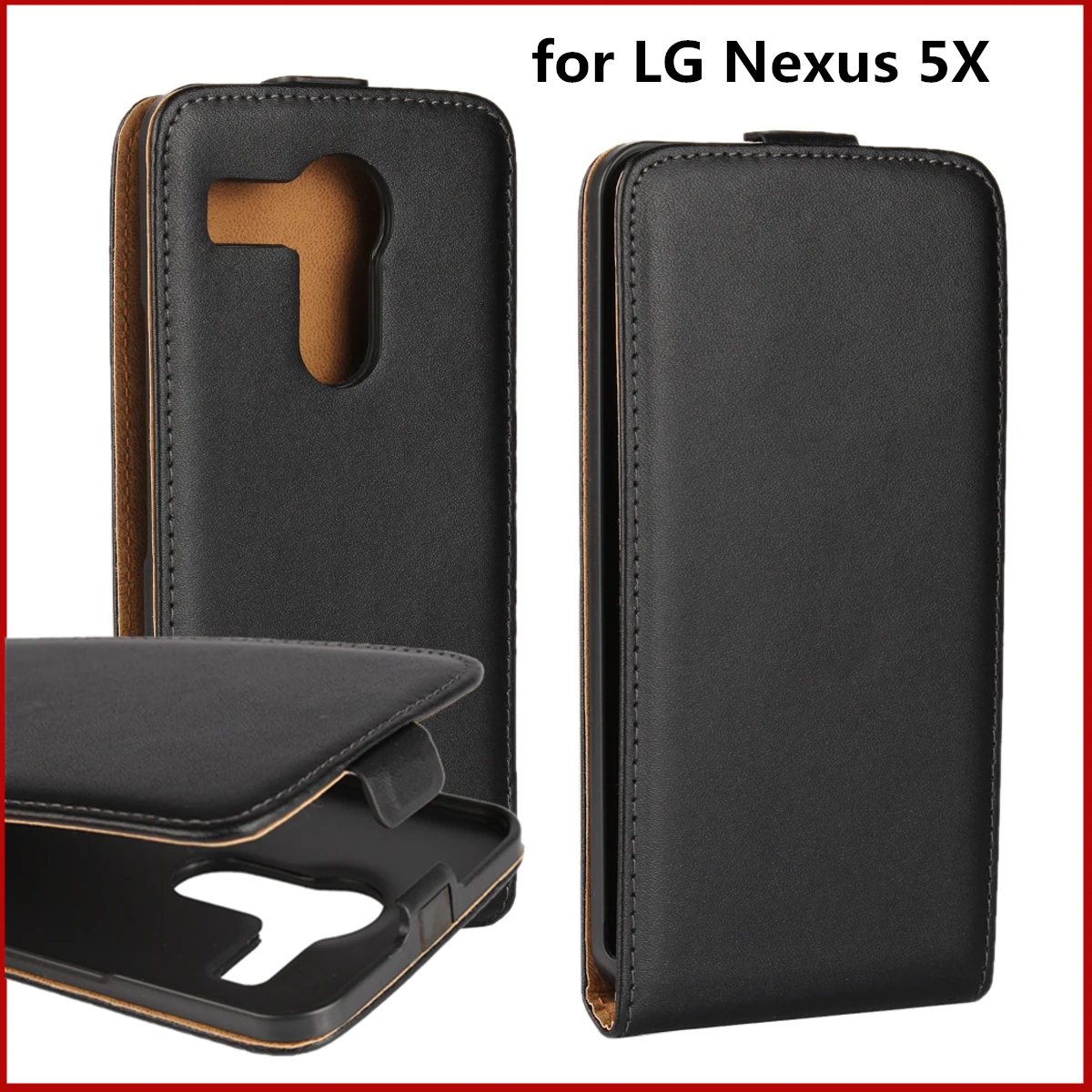 

Clamshell phone case for LG Nexus 5X leather case ultra thin Magnetic adsorption flip coevr case for LG Nexus 5X