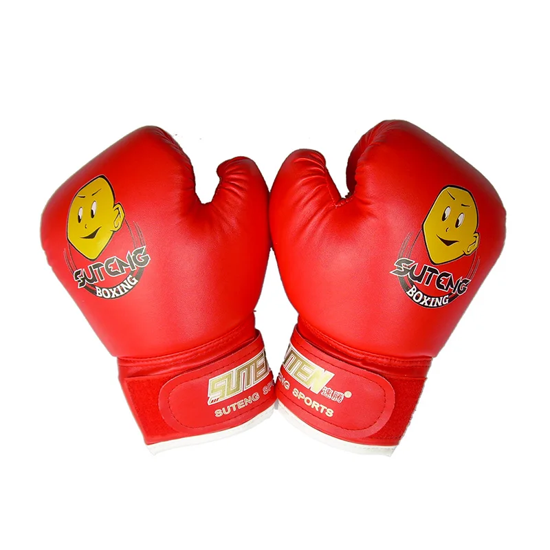 SUTEN Vysoce kvalitní dětské 1 párové odolné boxerské rukavice Cartoon Sparring Kick Fight Rukavice Tréninkové pěsti PU Kožená Muay Sandbag