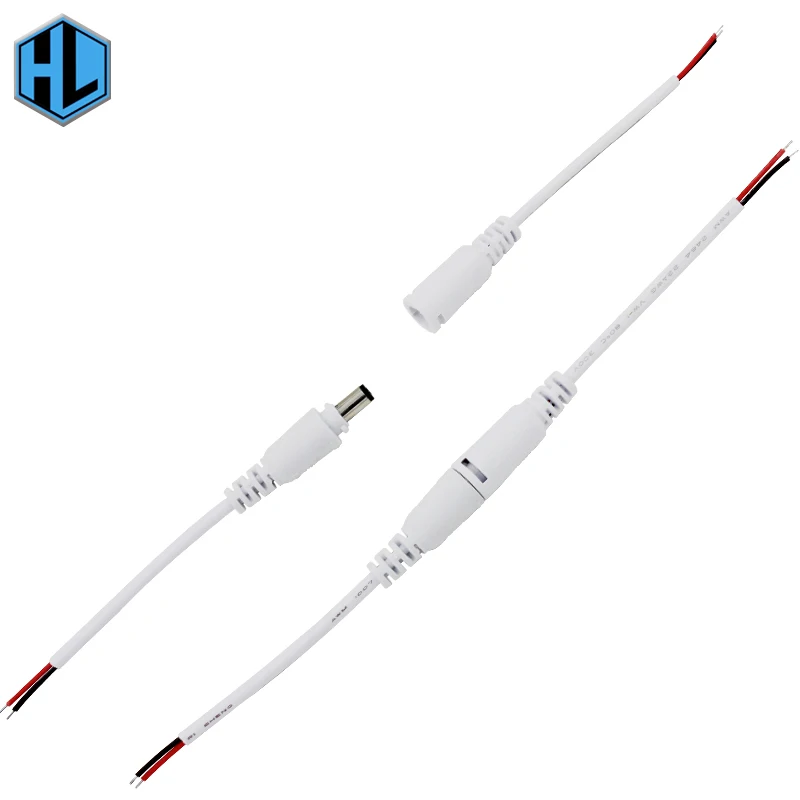 

1pair DC male and female head plug line DC Power Connector Adapter wiring connector line lock buckle Power supply