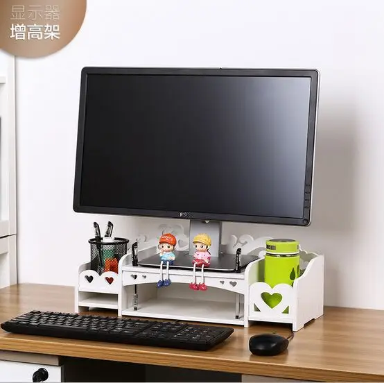 white computer desk with keyboard tray keyboard drawer lcd monitors increased shelf computer desk keyboard tray base frame desktop storage rack compartment thickness 8mm white computer desk with keyboard tray keyboard drawer lcd monitors increased shelf computer desk keyboard tray base frame desktop storage rack compartment thickness 8mm