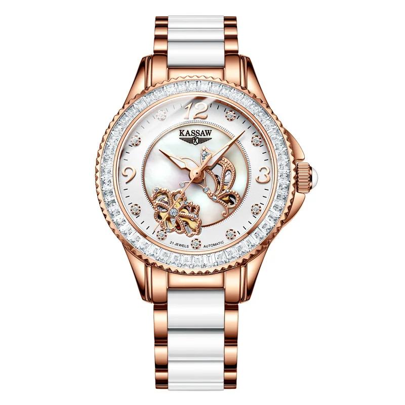 

Wrist Woman Fully Automatic Mechanics Surface Waterproof Wrist-watches Shell Noodles Hollow Out Ma'am Watch Woman K882L