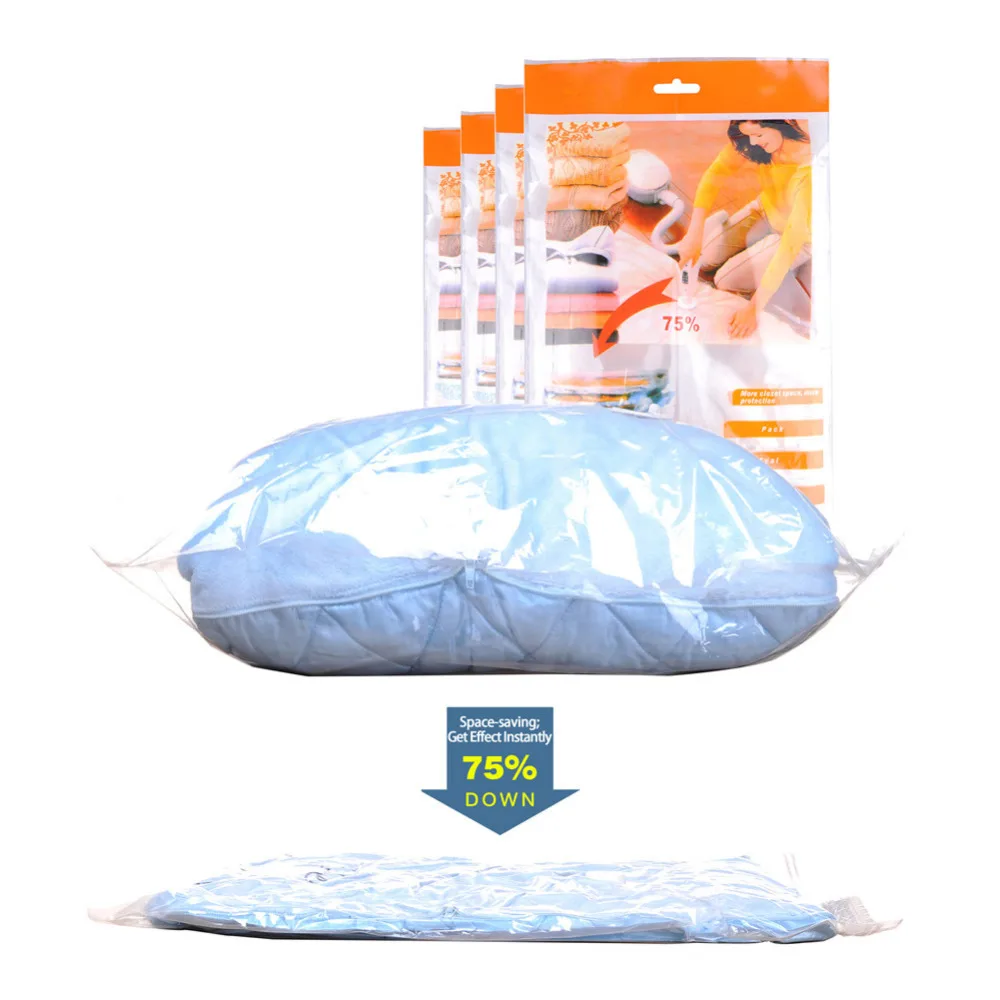 

Super Larger Bag Space Saver Saving Storage Bags Vacuum Seal Compressed Organizer Package Bag Space Saver Vacuum Bag Storage
