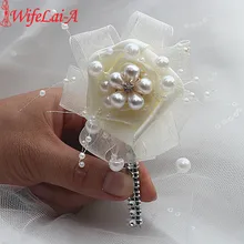 Ручная работа, 1 шт./лот, свадебные бутоньерка для жениха, бутоньерка, свадебные цветы, брошь, булавка цветок