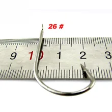 Форма хорошего качества 200 шт. 26# хорошее качество большие карбоновые Крючки для рыбалки из нержавеющей стали набор рыболовных крючков для ловли карпа