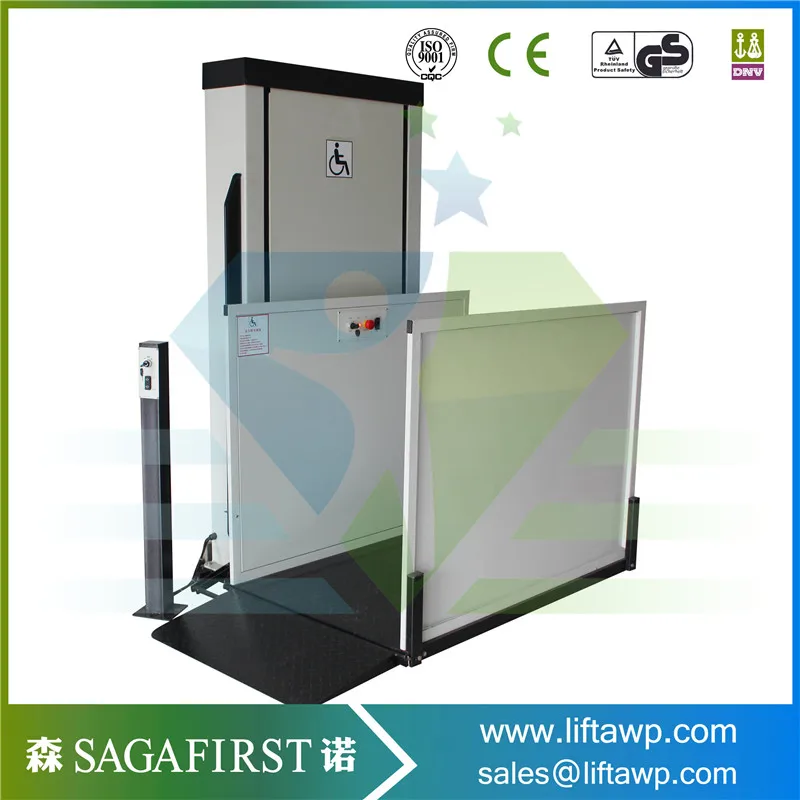 3m Hydraulic Disabled Wheelchair Lift Passenger Lift Home Vertical Lift