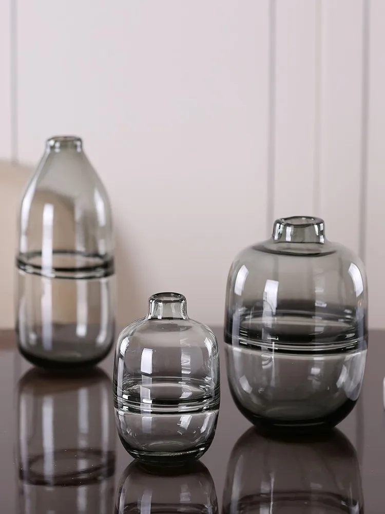 Современная простая стеклянная ваза прозрачная гостиная небольшой свежий гидропонный контейнер ваза мягкое Украшение творческие композиции