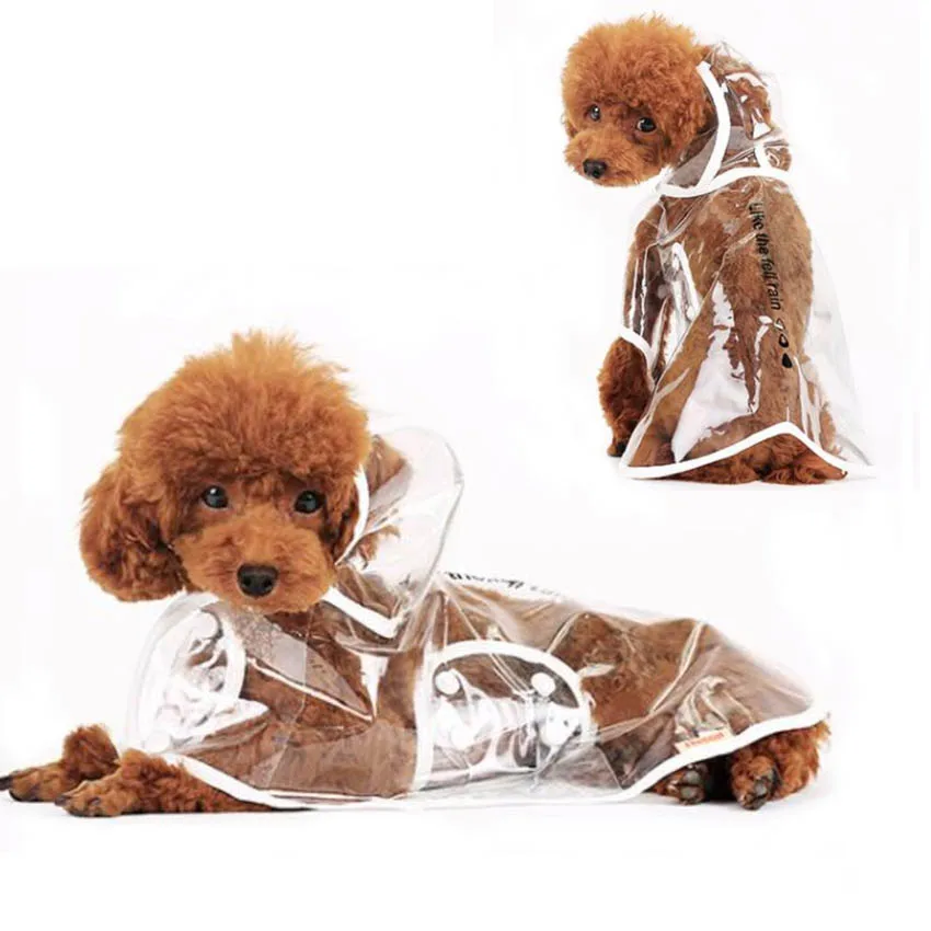 

New Pet Dog Umbrella Cloak Waterproof Clothes Hoodie Jumpsuit Apparel Dog Clothes Raincoat For a Small Dogs Raincoats girl boy