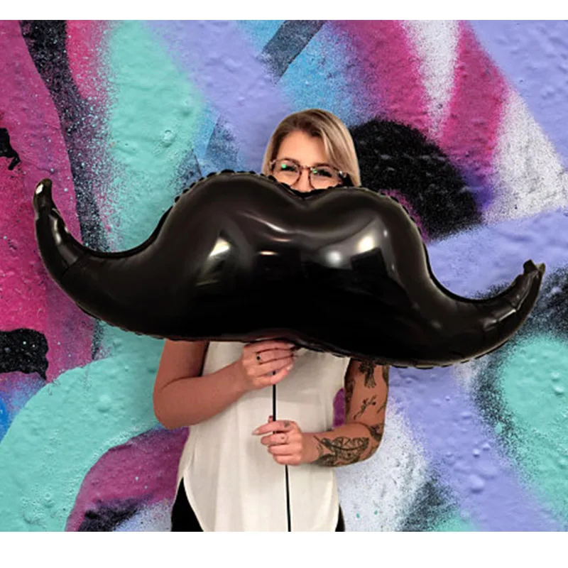 

1pc Moustache red lip Foil Helium Balloons Gentleman Balloon for Wedding birthday Party Decoration Bouquet Kids ToyS Globos
