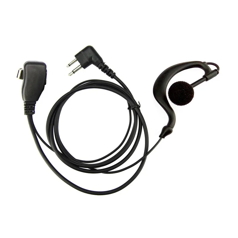 

2 pin Earhook PTT Mic Earphone Headset For Motorola GP88 GP88S GP300 GP2000 HYT TC-500 TC-518 TC-600 Two Way Radio Transceiver
