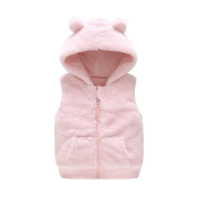 Baby Vest Baby Clothes Winter Baby Girl Boy Hooded Vest Baby Cotton