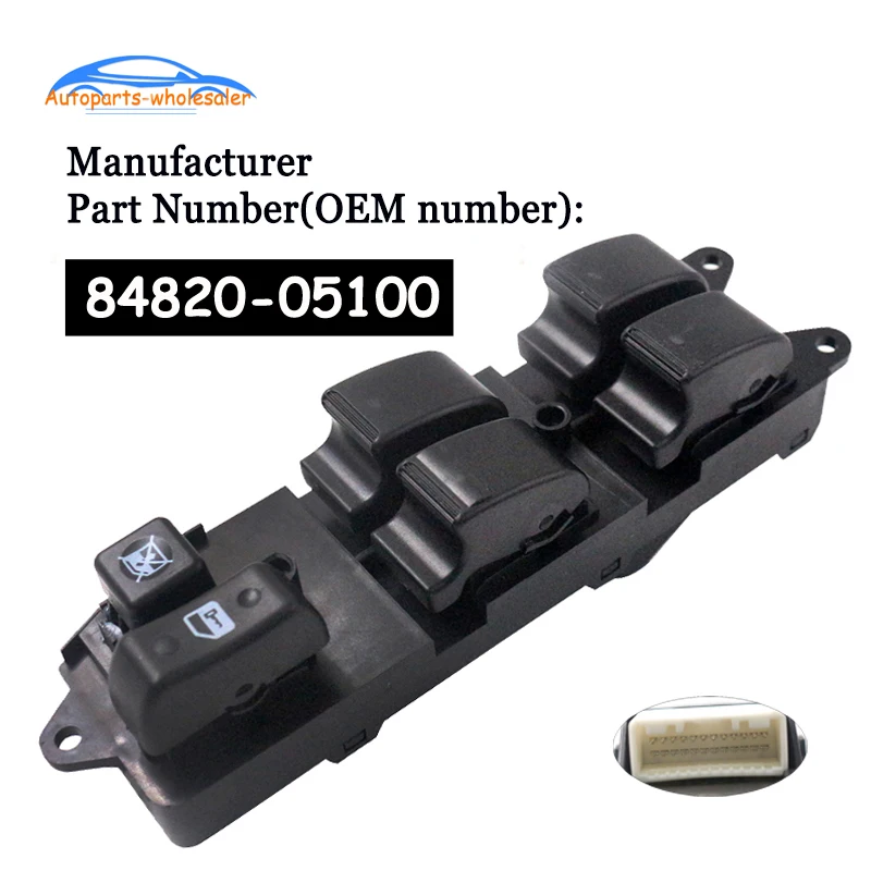 

OEM 84820-05100 8482005100 84802-05210 For Toyota Avensis Power Window Control Switch Car