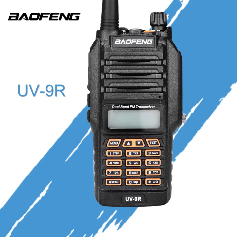 

Baofeng UV-9R Handheld Walkie Talkie 8W UHF VHF UV Dual Band IP67 Waterproof Two Way Radio Interphone Transceiver