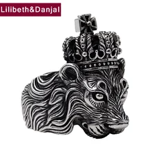 Men's Ring 925 Sterling Silver Crown Lion New Trendy Finger Cool Animal Original Fine Jewelry Luxury Gift for Boyfriend Male цена Men's Ring 925 Sterling Silver Crown Lion New Trendy Finger Cool Animal Original Fine Jewelry Luxury Gift for Boyfriend Male цены онлайн
