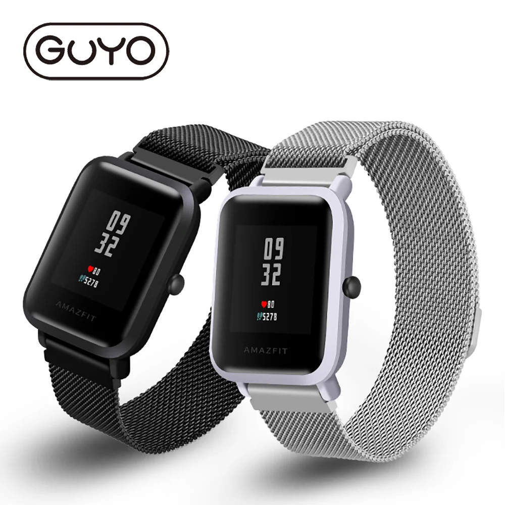 Xiaomi Huami AMAZFIT Bip ремешок 20 мм/22 мм для Samsung Gear S3 S2 металлический Миланский |