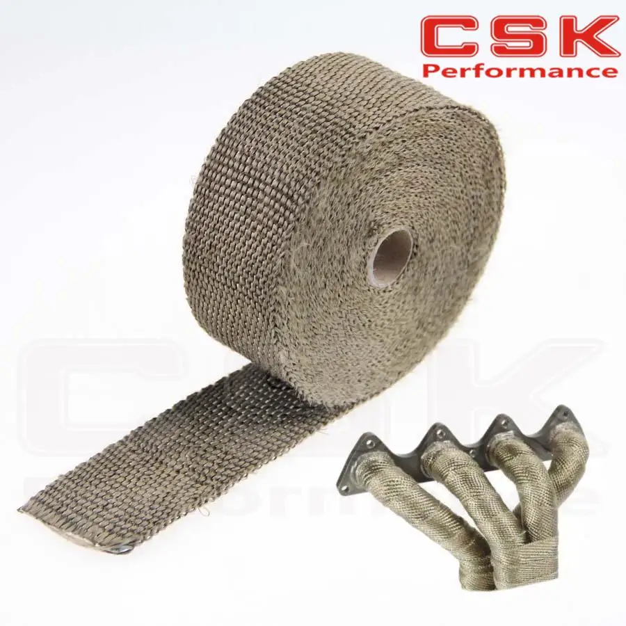 Basalt Exhaust Pipe Header Wrap Tape 30FT 10m Turbo Thermal Thermo