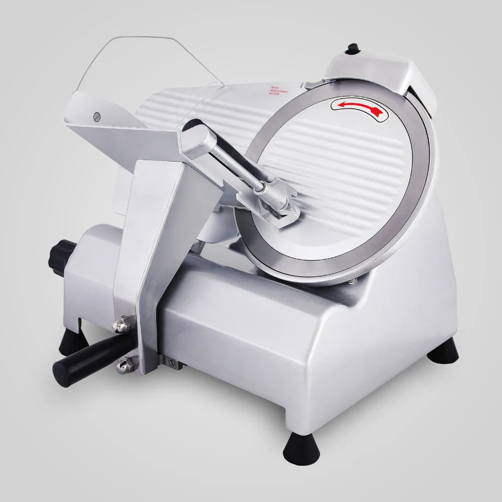 

Meat Slicer Cheese Slicer 10" Blade Deli Meat Slicer 240W 530RPM Food Cheese Electric Slicer