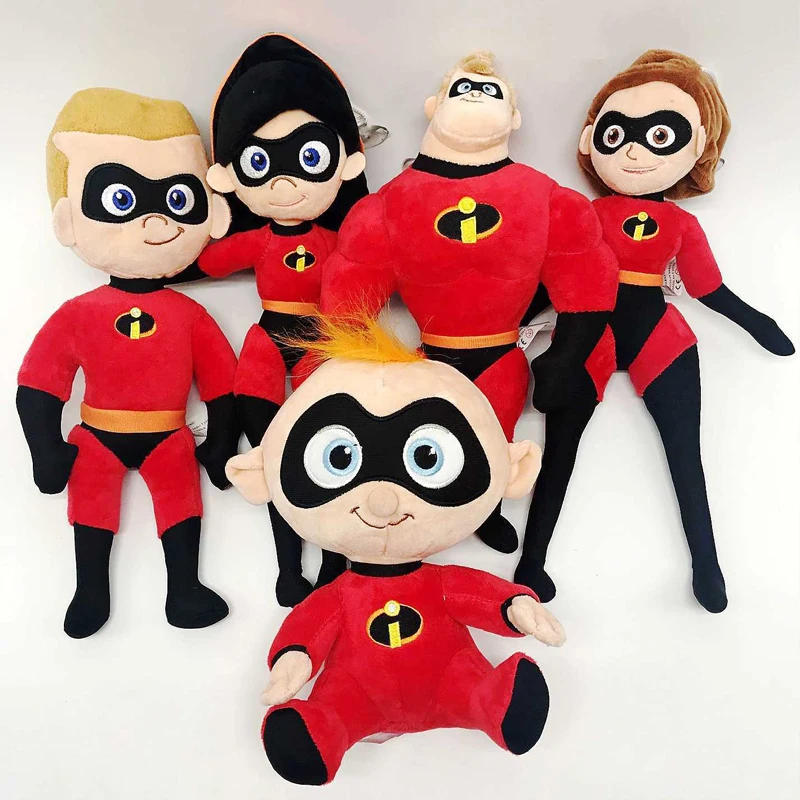 

The Incredibles 2 Plush Toys Doll 20-25cm Mr. Incredible Family Bob Jack Helen Dash Plush Stuffed Toy for Kids Children Gift