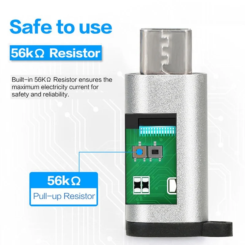 Металлический USB 3 1 Type C разъем для Micro 2 0 5Pin Женский адаптер передачи данных