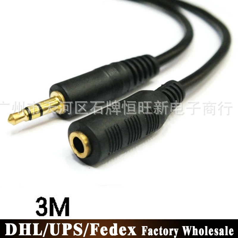 Удлинительный кабель для наушников 500 шт./лот 3 5 штекер м|3.5 male to male|male audioheadphone extension