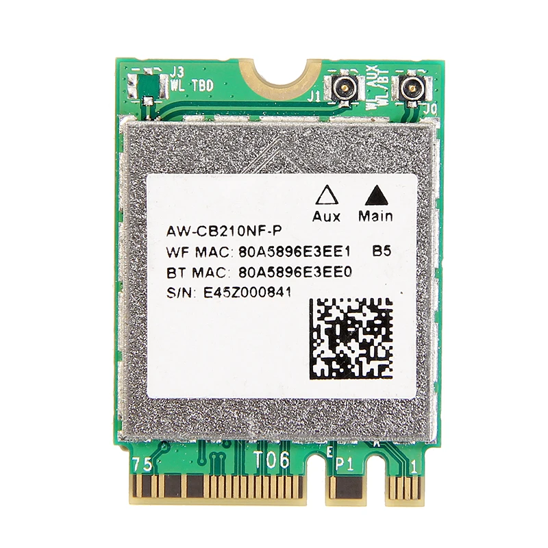 Двухдиапазонный адаптер Broadcom BCM94356Z AW-CB210NF-P NGFF M.2 WiFi беспроводная карта 867 Мбит/с+ Bluetooth 4,1 802.11ac BCM94356Z карта переменного тока