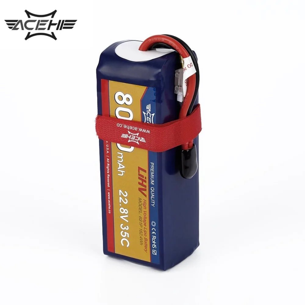 1 шт. ACEHE 22 8 V 8000mAh 35C 6S1P 182.4Wh с штепсельной вилкой XT60 Высоковольтная Lipo