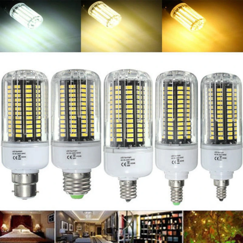 

LED Corn Lmap E27 E17 E14 E12 B22 18W 100 SMD 5736 LED Pure White Warm White Natural White Corn Bulb AC85-265V