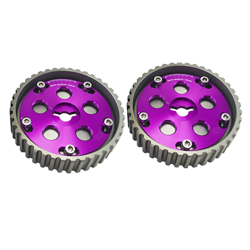 Cam Gear Pulley Kit VR-(One Pair) 2pcs Adjustable CAM Gears Kit For Suzuki Swift GTI G13B Cam Pulley (Blue Red Purple Black) VR6543