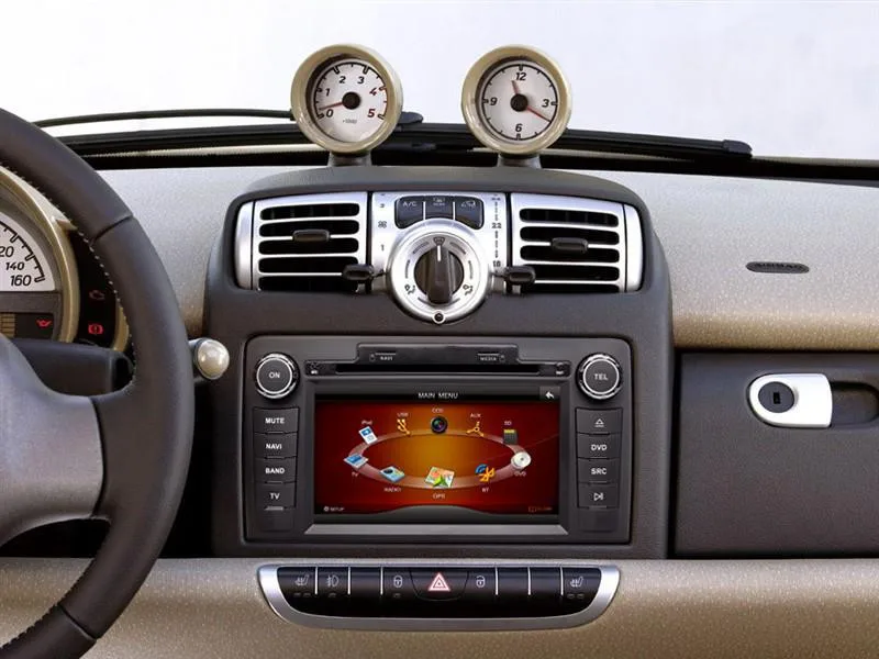 Top Free shipping special car dvd gps player for Mercedes-Benz Smart  2006-2010 2