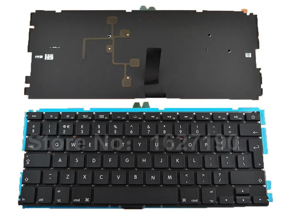 

New UK Keyboard for APPLE Macbook Air A1369 A1466 MC965 MC966 MC503 MC504 13" With Backlit Board Laptop Keyboards