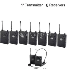 Горячая Распродажа Takstar UHF-938 Беспроводной для преподавания, тренировки для посещений и туризма гид Системы, для детей возрастом от 1 до передатчик 8 приемников DHL/EMS