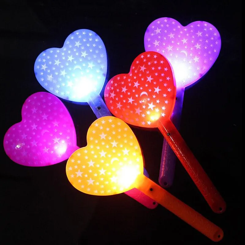 23cm led glow stick Heart LED Sticks Light Up Wands Festival wedding