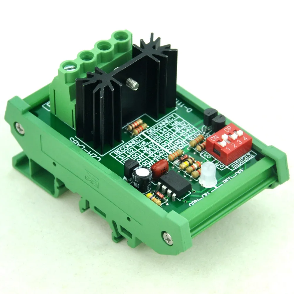 

DIN Rail Mount Low Voltage Disconnect Module LVD, 36V 30A, Protect Battery.
