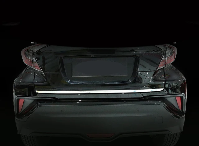 Car Styling 1PCS Stainless Steel Rear Trunk Tail Gate Molding Strip Cover Decoration Trim For Toyota C-HR CHR 2016 2017 2018
