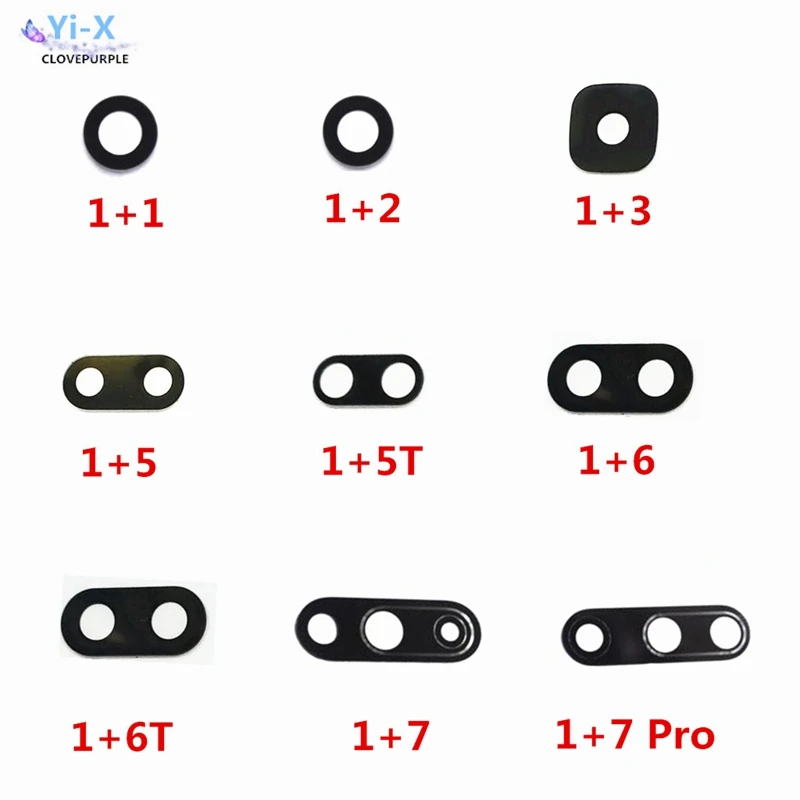 50pcs/lot Rear main back camera glass lens for Oneplus 1 2 3 3T 5 5T 6 6T 7 pro with sticker | Мобильные телефоны и