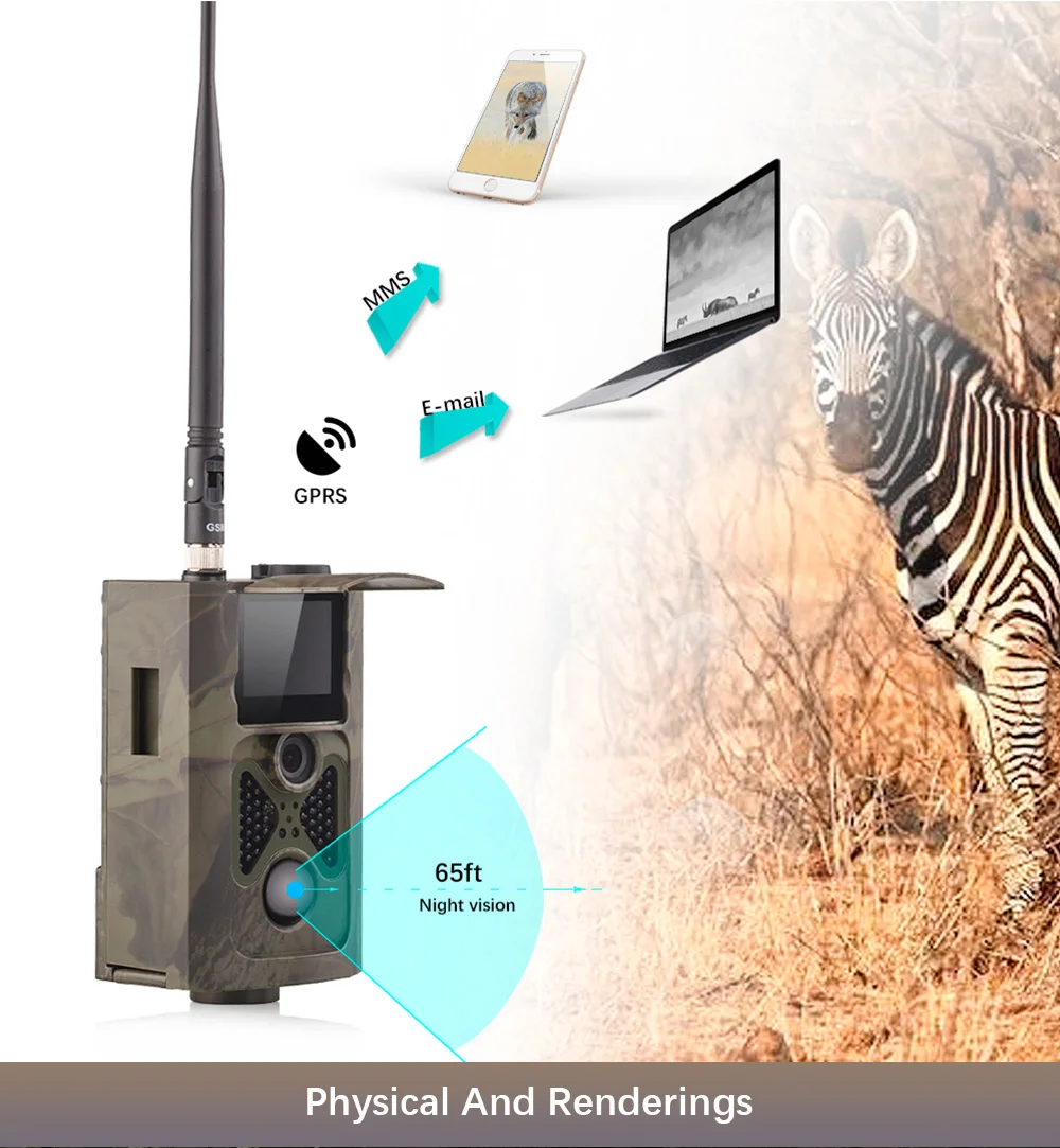 Photo Traps MMS HC500M 2 LCD 940nm 48pcs Infrared IR LED GPRSMMSGSM Hunting Camera Trap Trail Wildlife Motion Camera Traps (5)